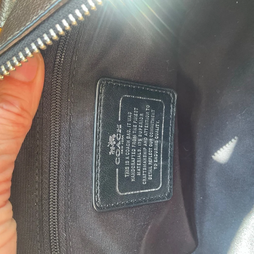 Coach Metallic Gray Boston Style Satchel Doctor Bag F56125 EUC - Picture 14 of 15